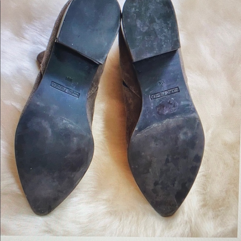 Marc Fisher Grey Booties With Elastic Stretch. - image 5